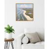 image:imageKate and Laurel coastal visions Framed Canvas Wall Art by Mary Sparrow 22 x 22 Sylvie Natural Coastal Beach Nature Landscapes Art for Wall Decor Living Room Bedroom