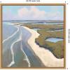 image:imageKate and Laurel coastal visions Framed Canvas Wall Art by Mary Sparrow 22 x 22 Sylvie Natural Coastal Beach Nature Landscapes Art for Wall Decor Living Room Bedroom