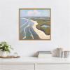 image:imageKate and Laurel coastal visions Framed Canvas Wall Art by Mary Sparrow 22 x 22 Sylvie Natural Coastal Beach Nature Landscapes Art for Wall Decor Living Room Bedroom