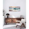 image:imageKate and Laurel roll tide Framed Canvas Wall Art by Mary Sparrow 40 x 18 Sylvie White Coastal Beach Nature Art for Wall Decor Living Room Bedroom