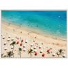 image:imageDesignOvation Sylvie Tropical Beach Framed Canvas Wall Art by Simon Te 23x33 White Beautiful Beach Wall Decor for Living Room Entryway Bedroom Or Bathroom
