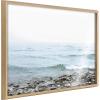 image:imageKate and Laurel Blake Waving Framed Printed Acrylic Wall Art by Emiko and Mark Franzen of F2Images 24x32 Natural Decorative Soft Ocean Wall Dcor