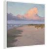 image:imageKate and Laurel Framed Canvas Wall Art Print Blushing Sky by Mary Sparrow 22 x 22 Sylvie White Frame Coastal Beach Art for Wall Decor