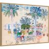 image:imageKate and Laurel Framed Canvas Wall Art Print Cannes le Suquet Croisette Raoul Dufy by Nostalgia Prints 38 x 28 Sylvie Natural Frame Whimsical Tropical Art for Wall Decor
