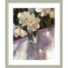 image:imageKate and Laurel Framed Wall Art Print Shadow Dance by Mary Sparrow 22 x 26 Florence Silver Frame Traditional Flowers Still Life Art for Wall Decor26L x 22W