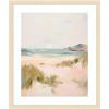 image:imageKate and Laurel Framed Wall Art Print Tranquil Landscape V expansion by Amy Lighthall 22 x 26 Woodgrain Stripe Blonde Frame Coastal Beach Art for Wall DecorWoodgrain Stripe Blonde