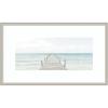 image:imageKate and Laurel Framed Wall Art Print Wooden Pier On The Beach by Amy Peterson 41 x 24 Svelte White Frame Coastal Beach Art for Wall DecorFlorence Silver