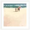 image:imageKate and Laurel Framed Wall Art Print afternoon meet up by Mary Sparrow 27 x 27 Oliver White Narrow Frame Coastal Beach Art for Wall Decor35L x 35W