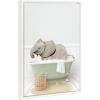 image:imageKate and Laurel Sylvie Beaded Baby Elephant Side in Cottage Bath Vintage Framed Canvas Wall Art by Amy Peterson 18x24 White Modern Fun Elephant Bathtub Wall Art for Home Dcor