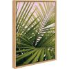 image:imageKate and Laurel Sylvie Her Majesty 2 Framed Canvas Wall Art by Alicia Bock 18x24 Natural Beach Palm Frond Tree Art for Wall