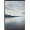 image:imageKate and Laurel Sylvie Lake Tahoe Reflections Framed Canvas Wall Art by Laura Evans 23x33 Gray Decorative Calming Art for Wall