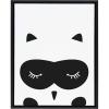 image:imageKate and Laurel Sylvie Modern Baby Owl Framed Canvas Wall Art by Rachel Lee of My Dream Wall 18x24 Black Adorable Animal Art for Wall