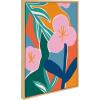 image:imageKate and Laurel Sylvie Oaxaca Garden Framed Canvas Wall Art by Kate Aurelia Holloway 18x24 Natural Chic Floral Abstract ArtNatural