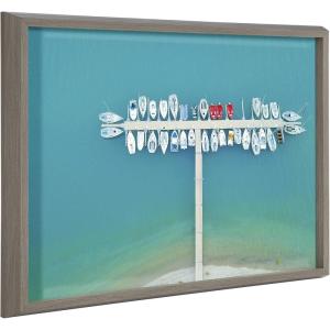image:imageKate and Laurel Blake Gorges du Verdon 2 Framed Printed Glass Wall Art by Rachel Dowd 18x24 Gray Coastal Art Display