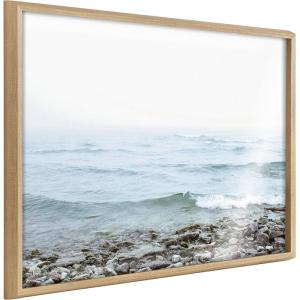 image:imageKate and Laurel Blake Waving Framed Printed Acrylic Wall Art by Emiko and Mark Franzen of F2Images 24x32 Natural Decorative Soft Ocean Wall Dcor