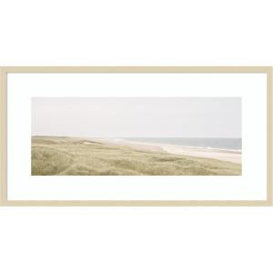 image:imageKate and Laurel Framed Wall Art Print Peaceful and Serene Coastal Landscape by The Creative Bunch Studio 41 x 21 Svelte Natural Frame Coastal Beach Art for Wall DecorSvelte Natural