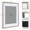 image:imageKate and Laurel Adlynn Modern Rectangle Poster Frame 20 x 26 Gold Glam Large Photo Frame for Use as Movie Poster Display or Gallery Wall Piece in Living Room Wall DecorSilver