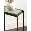 image:imageKate and Laurel Aguilar Modern Glam Slim Side Table 12 x 7 x 22 Green Glass and Bronze Decorative Narrow End Table for Use as Skinny Bedroom Nightstand or Living Room Accent