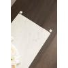 image:imageKate and Laurel Aguilar Modern Glam Slim Side Table 12 x 7 x 22 White Marble and Silver Decorative Narrow End Table for Use as Skinny Bedroom Nightstand or Living Room Mini TableSilverWhite