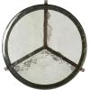 image:imageKate and Laurel Aguilar Modern Round Side Table 13 x 13 x 24 Green Glass and Bronze Circle Textured Glass End Table for Use as Living Room Accent Table or Unique Bedroom NightstandGreenBronze