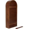 image:imageKate and Laurel Arcott Modern Tall Arched Wall Shelf 14 x 6 x 33 Light Natural Transitional Arch Wall Shelves for OvertheToilet Storage or Entryway Storage ShelfWalnut Brown