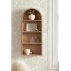 image:imageKate and Laurel Arcott Modern Tall Arched Wall Shelf 14 x 6 x 33 Light Natural Transitional Arch Wall Shelves for OvertheToilet Storage or Entryway Storage ShelfNatural