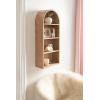 image:imageKate and Laurel Arcott Modern Tall Arched Wall Shelf 14 x 6 x 33 Light Natural Transitional Arch Wall Shelves for OvertheToilet Storage or Entryway Storage ShelfNatural