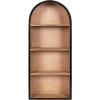 image:imageKate and Laurel Arcott Modern Tall Arched Wall Shelf 14 x 6 x 33 Light Natural Transitional Arch Wall Shelves for OvertheToilet Storage or Entryway Storage ShelfNaturalBlack