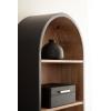 image:imageKate and Laurel Arcott Modern Tall Arched Wall Shelf 14 x 6 x 33 Light Natural Transitional Arch Wall Shelves for OvertheToilet Storage or Entryway Storage ShelfNaturalBlack