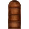 image:imageKate and Laurel Arcott Modern Tall Arched Wall Shelf 14 x 6 x 33 Light Natural Transitional Arch Wall Shelves for OvertheToilet Storage or Entryway Storage ShelfWalnut Brown