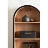 image:imageKate and Laurel Arcott Modern Tall Arched Wall Shelf 14 x 6 x 33 Light Natural Transitional Arch Wall Shelves for OvertheToilet Storage or Entryway Storage ShelfNaturalBlack
