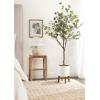 image:imageKate and Laurel Eudora Faux Eucalyptus Tree with Gavri Metal Planter Pot 65 FT White and Rustic Brown Potted Artificial Tree Indoor with Realistic Foliage and Moss Fake Plant for Living RoomWhiteRustic Brown