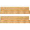 image:imageKate and Laurel Furrow Modern Wood Photo Display Ledges Set of 2 18 Inches Natural Scalloped Floating Picture Ledge Shelf Set with Lip for Use as Dorm Room Shelving or Nursery Bookshelves