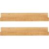 image:imageKate and Laurel Furrow Modern Wood Photo Display Ledges Set of 2 24 Inches Natural Scalloped Floating Picture Ledge Shelf Set with Lip for Use as Dorm Room Shelving or Nursery Bookshelves