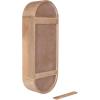 image:imageKate and Laurel Hutton Modern Tall Capsule Wall Shelf 13 x 33 Light Natural Slim Round Oval Wall Shelves for Above Toilet Bathroom Storage or Cute Nursery Shelving