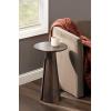 image:imageKate and Laurel Picard Modern Metal Round Side Table 14 x 14 x 24 Bronze Sculptural Circle End Table for Use as Unique Bedroom Nightstand or Pedestal Martini Table