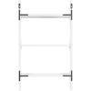 image:imageKate and Laurel Scarlotte Modern Scalloped ThreeTier Wall Shelf 18 x 6 x 30 White Decorative Over the Toilet Shelf for Use as Bathroom Storage or Living Room Display ShelvingWhite