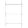 image:imageKate and Laurel Scarlotte Modern Scalloped ThreeTier Wall Shelf 18 x 6 x 30 White Decorative Over the Toilet Shelf for Use as Bathroom Storage or Living Room Display ShelvingWhite