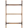 image:imageKate and Laurel Scarlotte Modern Scalloped ThreeTier Wall Shelf 18 x 6 x 30 White Decorative Over the Toilet Shelf for Use as Bathroom Storage or Living Room Display ShelvingRustic Brown