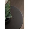 image:imageKate and Laurel Solbrett Modern Sophisticated Round Side Table 12 x 12 x 22 Black Sculptural Living Room End Table with Unique Pedestal Table Design for Use as Bedroom Nightstand