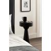 image:imageKate and Laurel Solbrett Modern Sophisticated Round Side Table 12 x 12 x 22 Black Sculptural Living Room End Table with Unique Pedestal Table Design for Use as Bedroom Nightstand