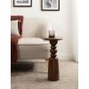 image:imageKate and Laurel Tirollo Modern Round Drink Table 10 x 10 x 22 Walnut Brown Living Room Accent Pedestal Table with Turned Base for Use as Indoor Plant StandWalnut Brown