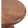 image:imageKate and Laurel Tirollo Modern Round Drink Table 10 x 10 x 22 Walnut Brown Living Room Accent Pedestal Table with Turned Base for Use as Indoor Plant StandWalnut Brown