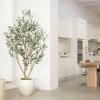 image:imageLYERSE Olive Trees Artificial Indoor  Faux Olive Tree 7ft with Olive Branches and Lifelike Fruits  Fake Olive Tree 7 Feet for Modern Home Office House Living Room Decor Indoor7ft
