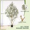 image:imageLYERSE Olive Trees Artificial Indoor  Faux Olive Tree 7ft with Olive Branches and Lifelike Fruits  Fake Olive Tree 7 Feet for Modern Home Office House Living Room Decor Indoor8ft