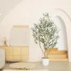 image:imageLYERSE Olive Trees Artificial Indoor  Faux Olive Tree 7ft with Olive Branches and Lifelike Fruits  Fake Olive Tree 7 Feet for Modern Home Office House Living Room Decor Indoor7ft