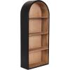 image:imageKate and Laurel Arcott Modern Tall Arched Wall Shelf 14 x 6 x 33 Light Natural Transitional Arch Wall Shelves for OvertheToilet Storage or Entryway Storage ShelfNaturalBlack