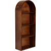 image:imageKate and Laurel Arcott Modern Tall Arched Wall Shelf 14 x 6 x 33 Light Natural Transitional Arch Wall Shelves for OvertheToilet Storage or Entryway Storage ShelfWalnut Brown