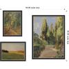 image:imageForest Interior Evening 1910 and Parklandschaft 3 Piece Framed Wall Art Print Set by Nostalgia Prints
