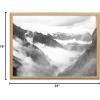 image:imageKate and Laurel Blake Black and White Inca Trail Framed Printed Glass Wall Art by Pete Olsen 18x24 Natural Smoky Mountains Landscape Wall Dcor